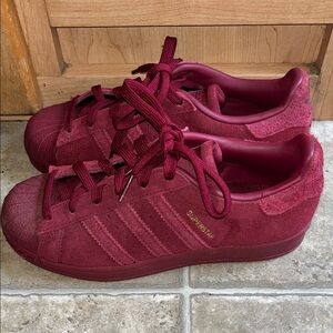 Adidas Women's Deep Red Sneakers